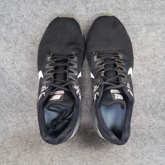 Nike Shoes Womens 10.5 Athletic Trainer Zoom Structure 21 Running Sneakers Black - Picture 9 of 13